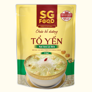 Sài Gòn Food Cháo Vị Tổ Yến Hạt Sen Lá Dứa 240g