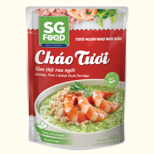 Sài Gòn Food Cháo Vị Tôm Thịt Rau Ngót 240g