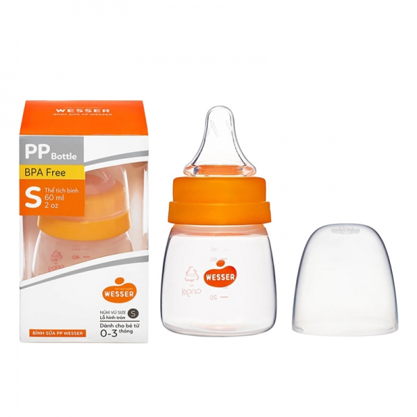 WESSER Bình Sữa PP 60ml - Hình ảnh 3