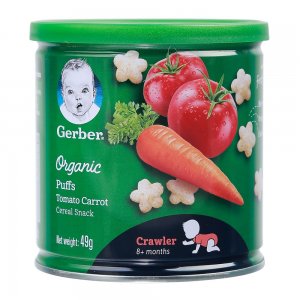 Bánh ăn dặm NESTLE Gerber Organic Cà Chua Cà rốt 49g 8m+