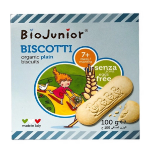 BioJunior Bánh ăn dặm hữu cơ cho bé Vị Truyền Thống 100g 7m+