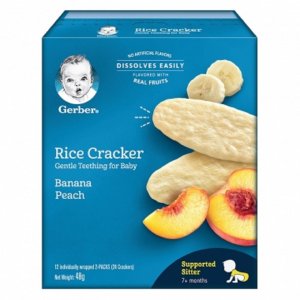 Bánh gạo ăn dặm NESTLE Gerber Chuối Đào 48g