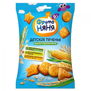 BNK FRUTONYANYA Bánh Quy Ăn Dặm Ngũ Cốc 120g 6m+