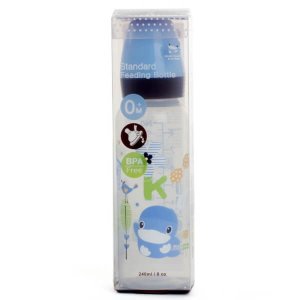KUKU Bình Sữa Nhựa PP Cổ Thường 240ml