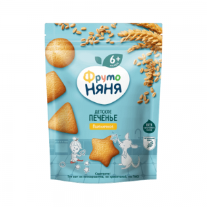 Bánh nhập  FRUTONYANYA Bánh Quy Ăn Dặm Lúa Mì 120g 6m+