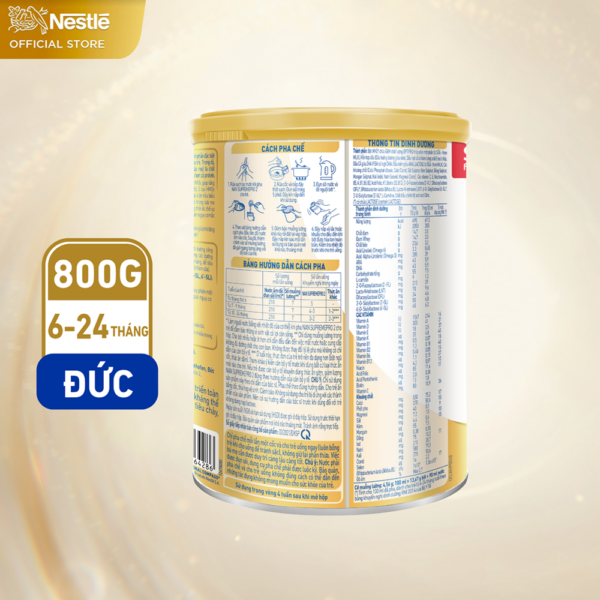 SỮA BỘT NAN  SUPREME PRO SỐ 2 LON 800G - Hình ảnh 2