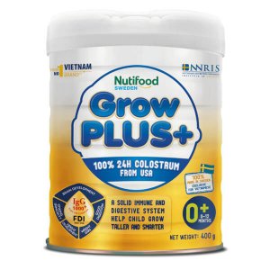 SỮA BỘT GROWPLUS + 0-12 THÁNG LON 400G (Vàng - Sữa non tăng đề kháng)