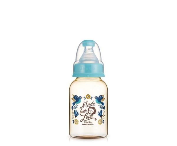 SIMBA Bình sữa PPSU Dorothy Wonderland Cổ Chuẩn 150ml - Màu Xanh Dương