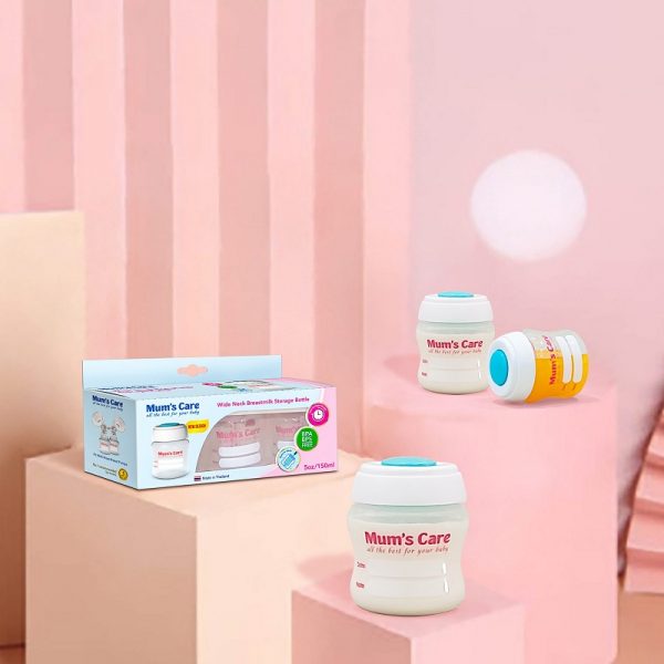 Bộ 3 Bình Trữ Sữa MUM'S CARE Cổ Rộng 150ml - Hình ảnh 3
