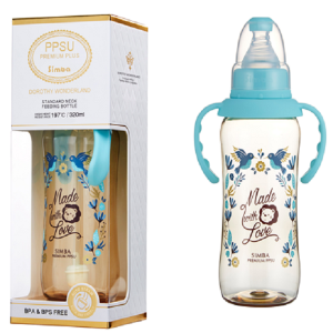 SIMBA Bình sữa PPSU Hồ Lô Dorothy Wonderland Cổ Chuẩn 320ml - Màu Xanh Dương