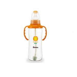 SIMBA Bình sữa nhựa PES Hồ Lô tay cầm hút tự động 300ml