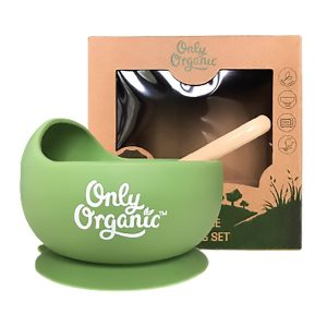 Bộ Chén Muỗng Silicon Organic Cho Bé