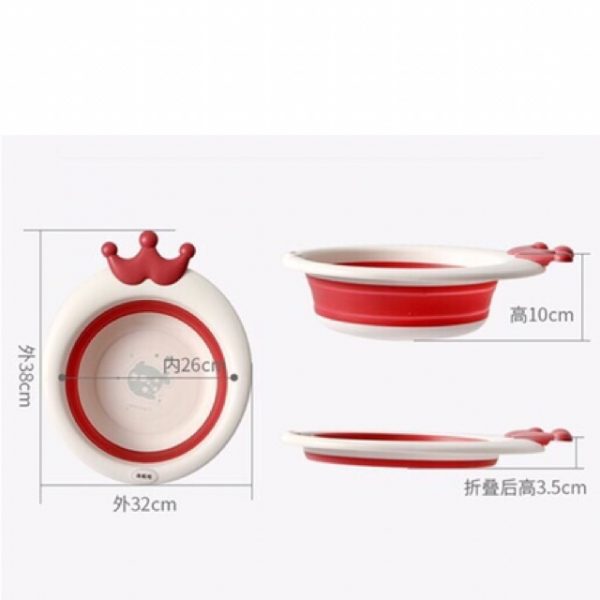 Chậu rửa mặt gấp gọn vương miện - Hình ảnh 2