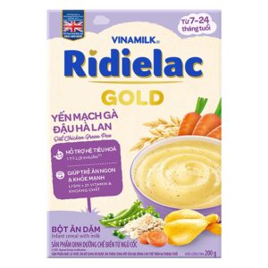Bột ăn dặm VINAMILK Yến Mạch Gà Đậu Hà Lan 200g