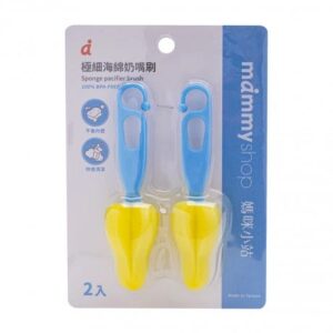 MAMMYShop Cọ rửa Ty bọt biển siêu mịn (2 cây/vĩ)