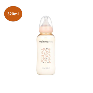 MAMMY Shop Bình sữa PPSU Hồ Lô Cổ Chuẩn 320ml - Màu Hồng Phấn
