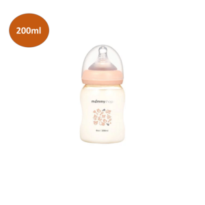 MAMMY Shop Bình sữa PPSU Hồ Lô Cổ Rộng 200ml - Màu Hồng Phấn