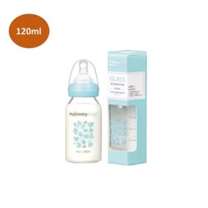 MAMMY Shop Bình sữa thủy tinh Cổ Chuẩn 120ml - Màu Xanh Lá