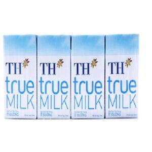 Sữa TH true MILK ít đường 110 ml (Lốc 4 hộp)