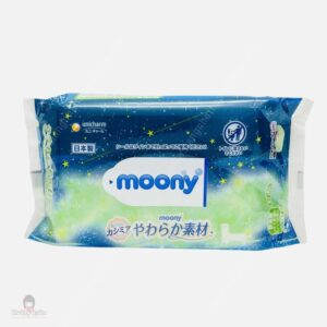 KHĂN ƯỚT Moony 80 tờ - màu xanh